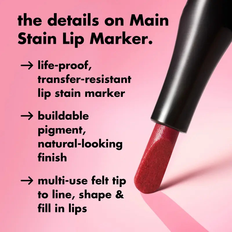 ✨𝑶𝒇𝒇𝒊𝒄𝒊𝒂𝒍 𝑺𝒕𝒐𝒓𝒆 - 50% OFF - Main Stain Lipliner Marker - Long-Lasting Lip Color Tool for Precise Lip Definition✨