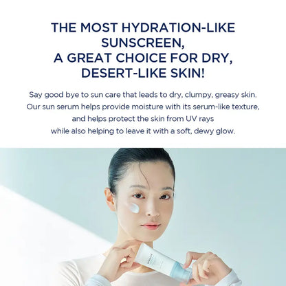 💧50% OFF - Hyalu-Cica Water-Fit Sun Serum UV - Daily Use, Korean Sunscreen, Sunscreen for Sensitive Skin