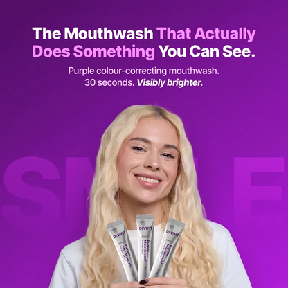 ✨60% OFF - DI.VIFIT Purple Mouthwash - Sachets 20 Pack - Peroxide-Free - Alcohol Free - Vegan Mint
