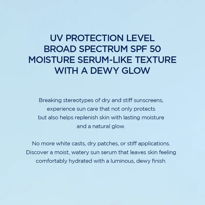 💧50% OFF - Hyalu-Cica Water-Fit Sun Serum UV - Daily Use, Korean Sunscreen, Sunscreen for Sensitive Skin