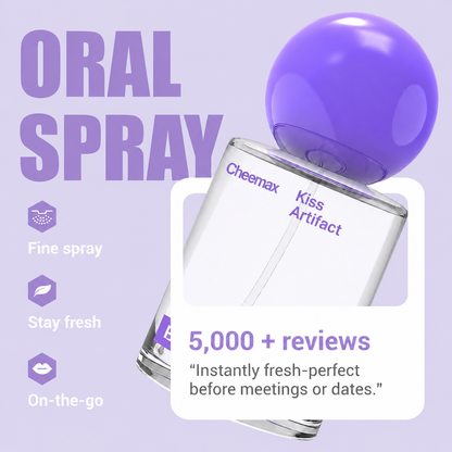 Cheemax Probiotic Oral Spray 20ml - Fresh Breath & Oral Care, Sugar-Free, Portable, Long-Lasting Freshness