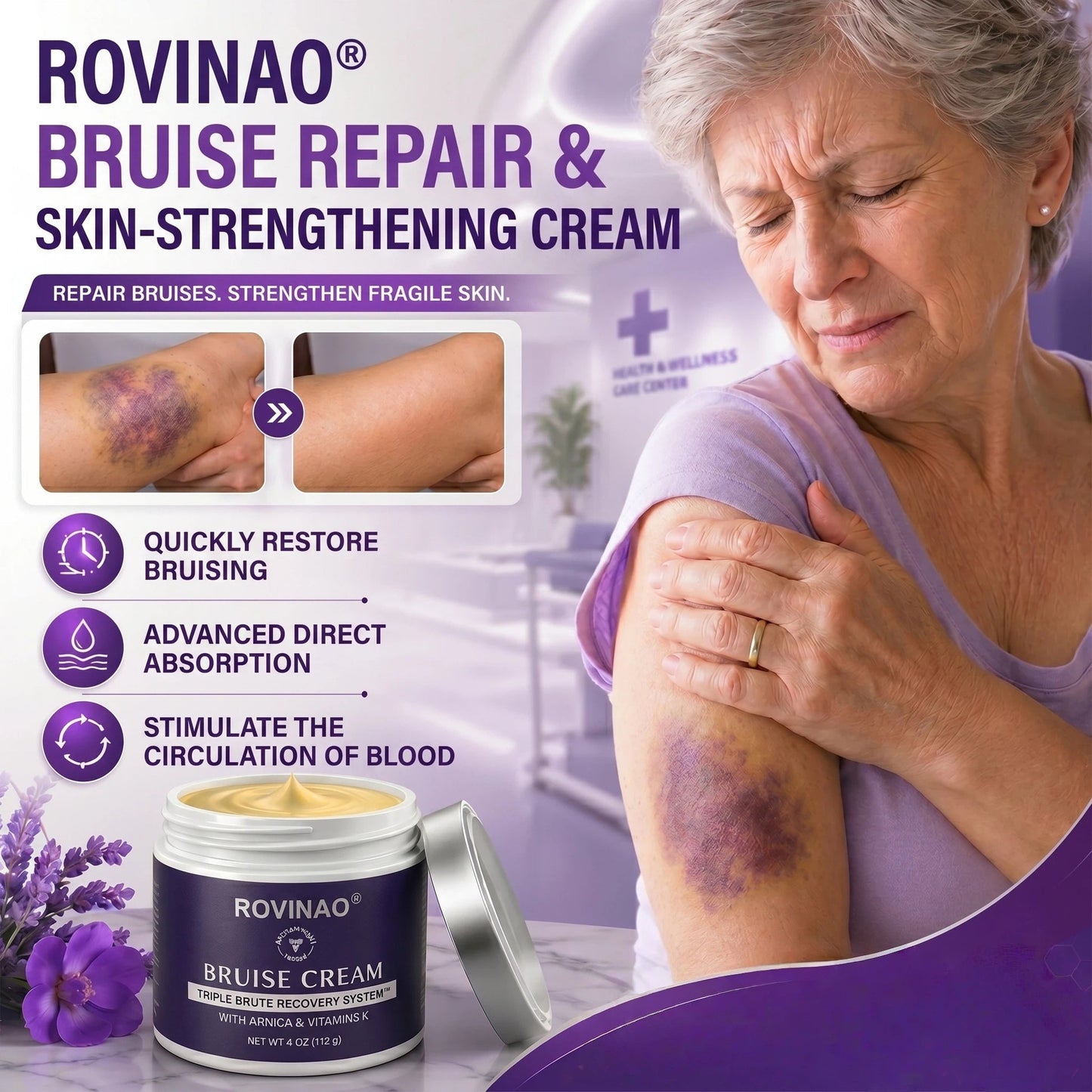 💥Buy 1 Get 1 Free💕- ROVINAO® Bruise Repair & Skin-Strengthening Cream