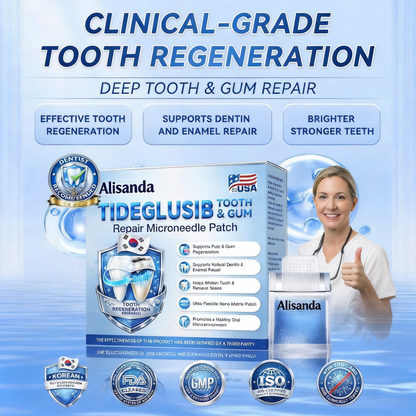 👨‍⚕️𝑶𝒇𝒇𝒊𝒄𝒊𝒂𝒍 𝑺𝒕𝒐𝒓𝒆  | Alisanda®🦷Tideglusib Fast‑Dissolving Tooth & Gum Repair Oral Strips ✨